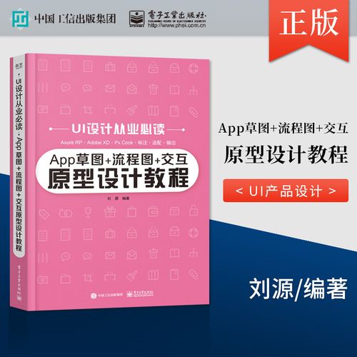 正版 app草圖 流程圖 交互原型設計教程 ui產品原型設計制作方法技巧